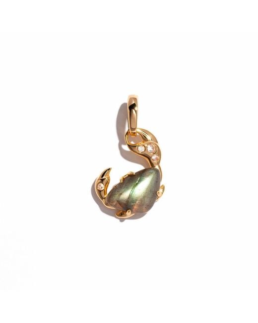 MARIE JUNE Jewelry Metallic Tide-Weaver Crab Pendant