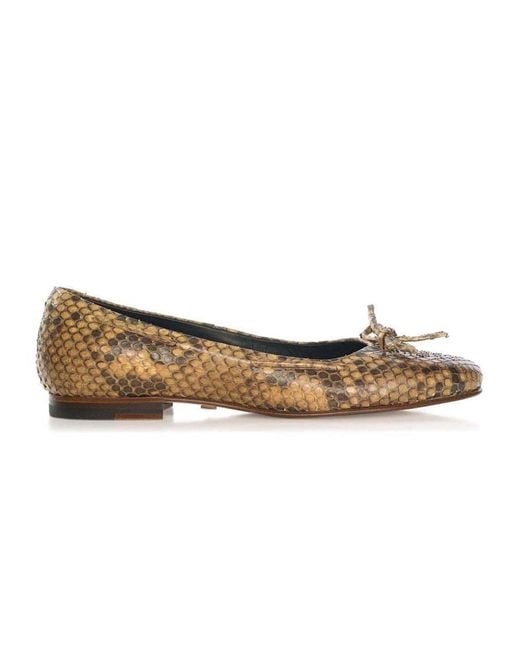 Mariano Shoes Black Salema Flats Camel