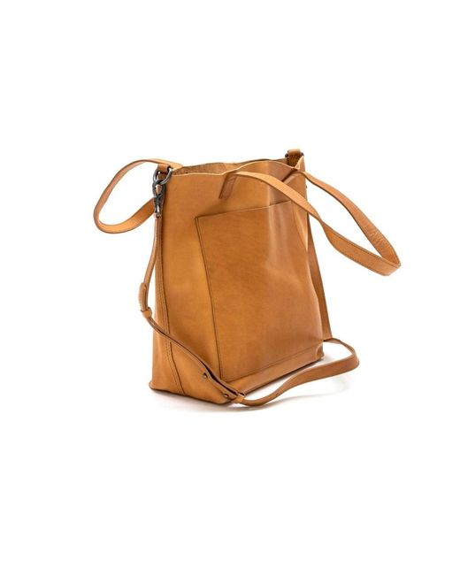 Made Free Brown Day Tote Leather Medium Camel for men