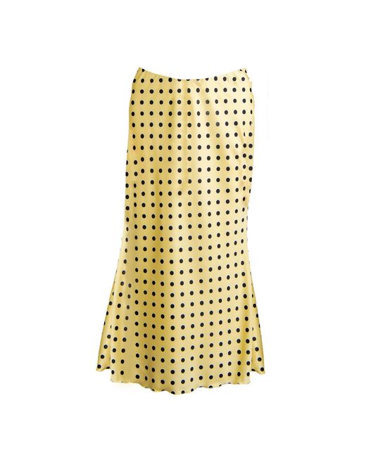 28Natelier Yellow Polka Dot Midi