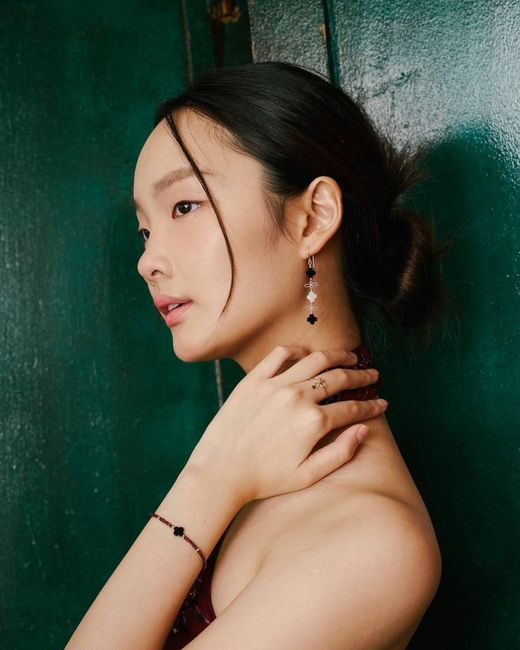 Inari Jewellery White Sago Long Earring