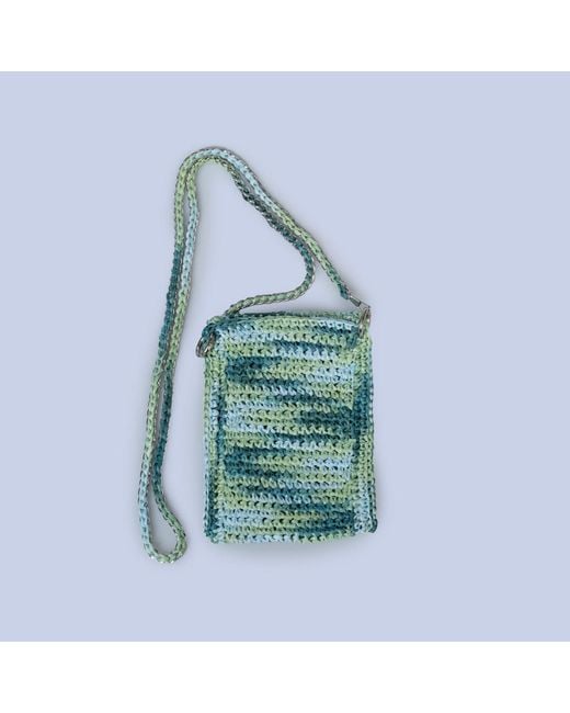 Sibylla Delphica Green Handmade Crochet Phone Case -Lime