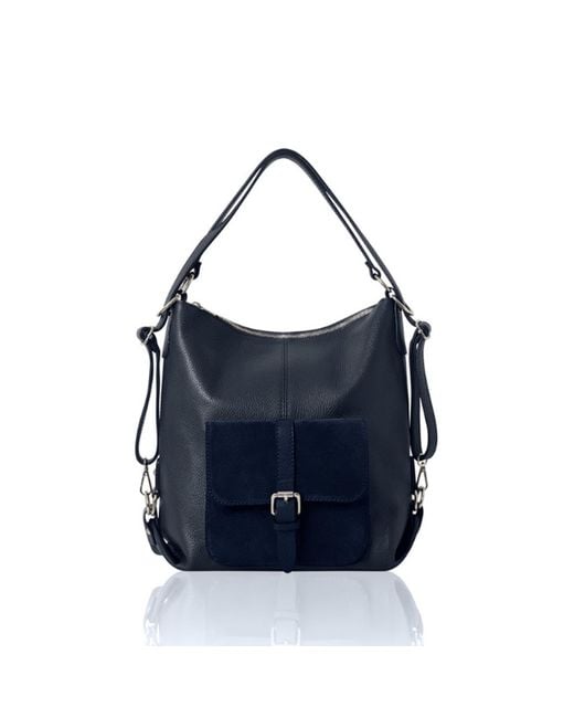 Betsy & Floss Blue Sarno Backpack And Tote Bag
