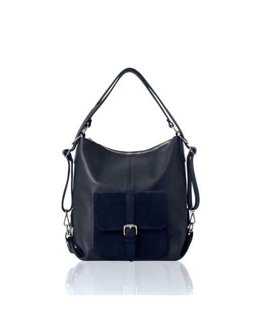Betsy & Floss Blue Sarno Backpack And Tote Bag