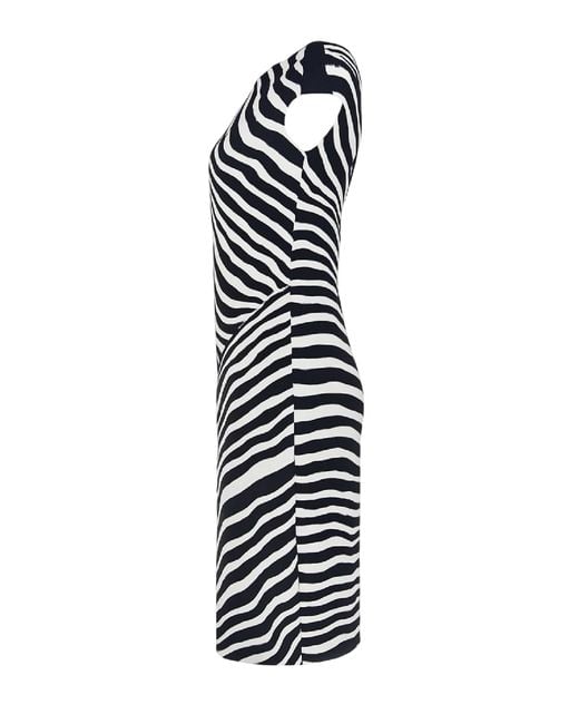 Conquista Black Dark & Abstract Zebra Print Dress
