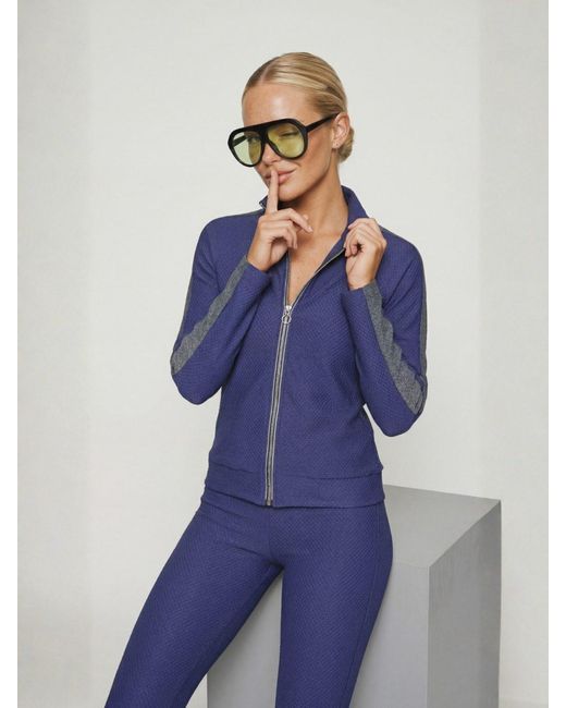 Altra Volta Blue Jacquard Zip Jacket