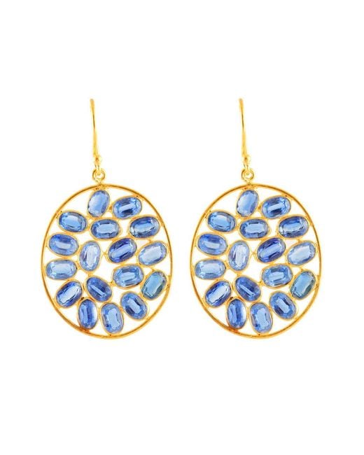 Opium Jewels Blue Oval Jali Cocktail Drops
