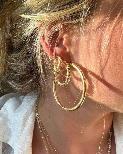 Öugie Metallic The Large Rosalia Hoops