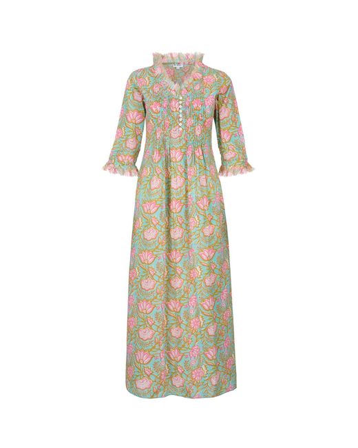 At Last Multicolor Cotton Annabel Maxi Dress