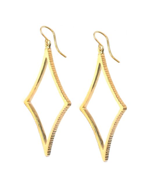 Lexi Jewelry Metallic Four-Star Diamond Hoop Earrings