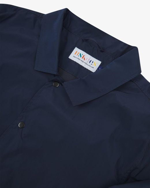 Uskees Blue Coach Jacket for men