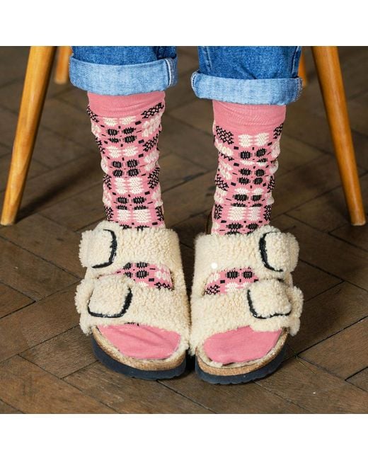 Mabli Pink Carthen Socks
