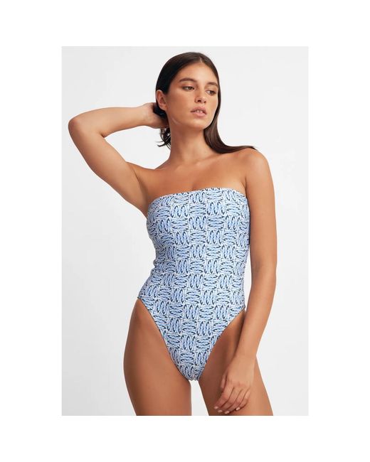 Blackbough Swim Blue Scarlet One Piece Il Pesce