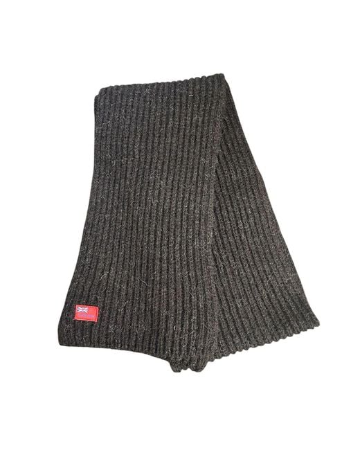 Arthur Beale Gray Neutrals Pure British Wool Scarf for men