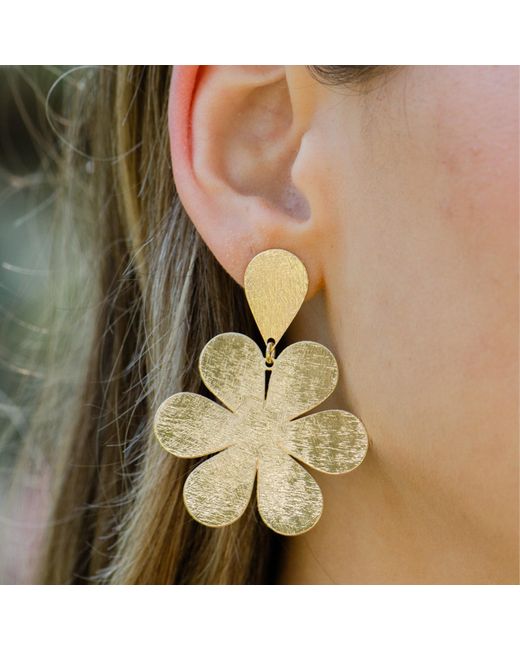 Marcia Moran Metallic Bloom Earrings