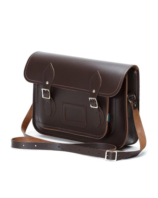 Zatchels Gray Handmade Leather16 Inch Satchel for men
