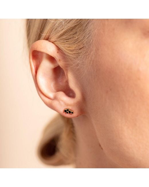 Claire Hill Designs Metallic Galaxy Mini Stud Earrings