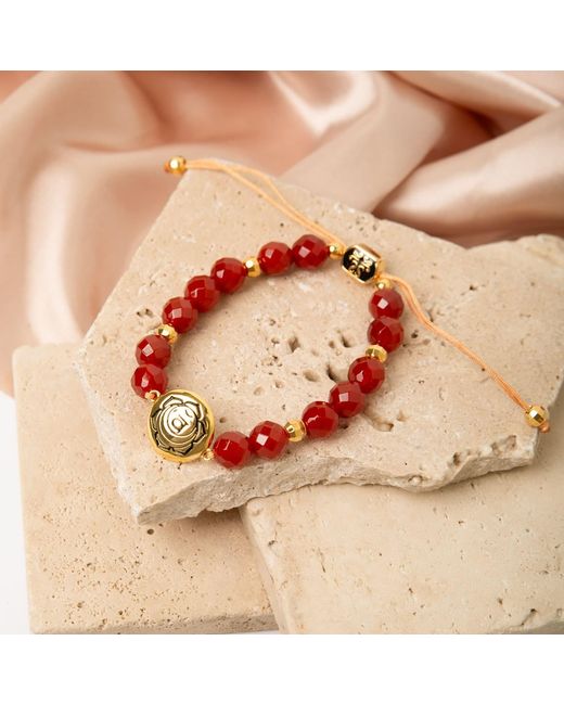 Seven Saints Red Sacral Chakra Carnelian Abundance & Creativity Bracelet