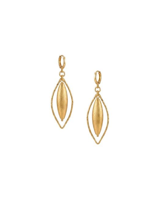 Jaredjamin Metallic Zeppelin Haley Leverback Earrings Small