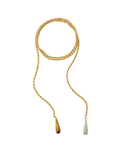 Alexie of Athens Metallic Vision Tie Chain Lariat