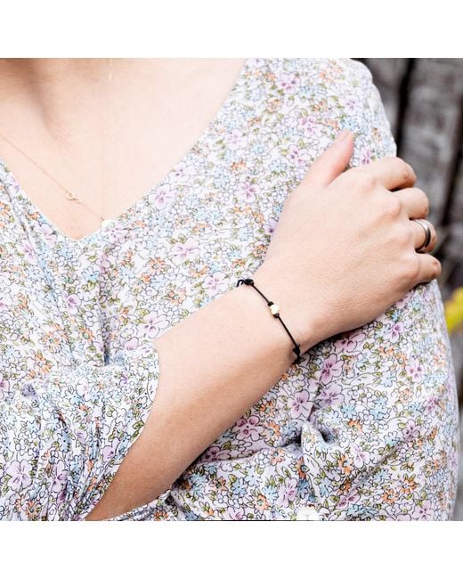 Harbour Uk Blue Heart Vermeil Rope Bracelet