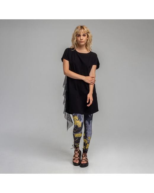 ARTISTA Blue Diana Printed Lycra Leggings