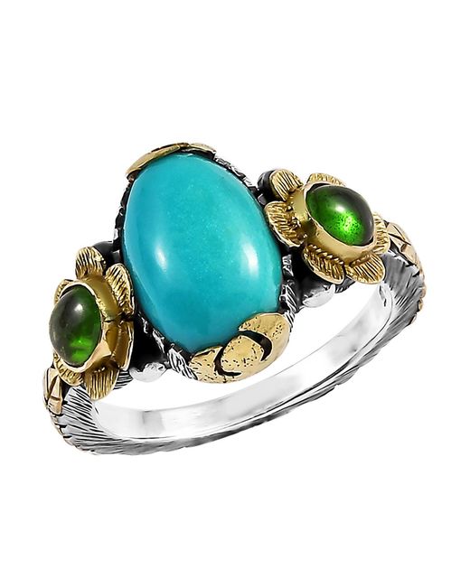 Emma Chapman Jewels Blue Ocean Tourmaline Statement Ring