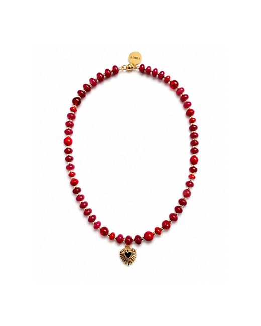 ADIBA Red Crimson Reverie Necklace