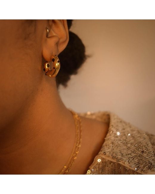 Superdivajewellery Metallic Gemstone Earrings