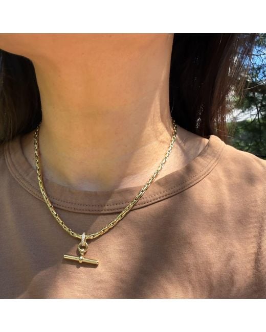 Hye Jane Jewelry Metallic Mini Maren T-Bar Necklace
