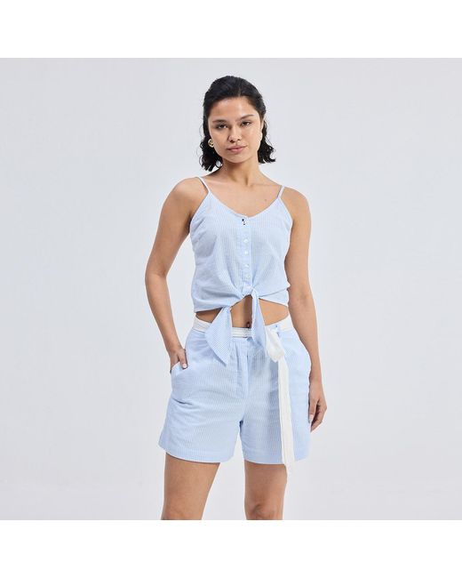 REISTOR Blue Regular Fit Shorts