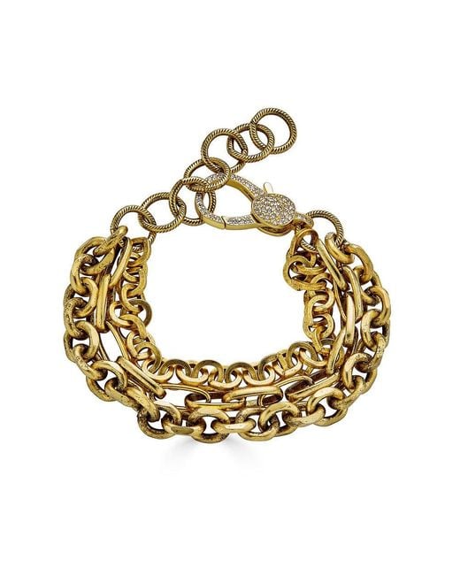 Loni Paul Jewelry Metallic Three Strand Bracelet