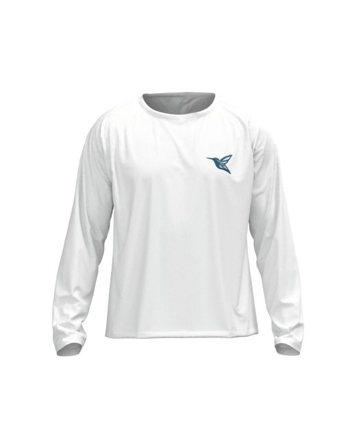 Live Kolibri White Ultralight Upf Activity Shirt for men