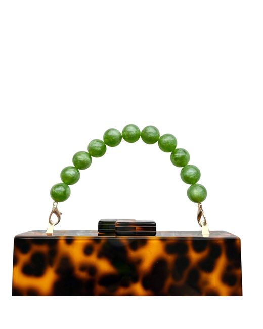 CLOSET REHAB Green Beaded Purse Handle In Pining For You