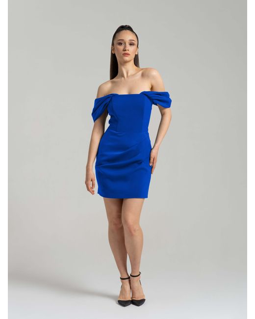 Tia Dorraine Blue Evoking Glamour Mini Dress