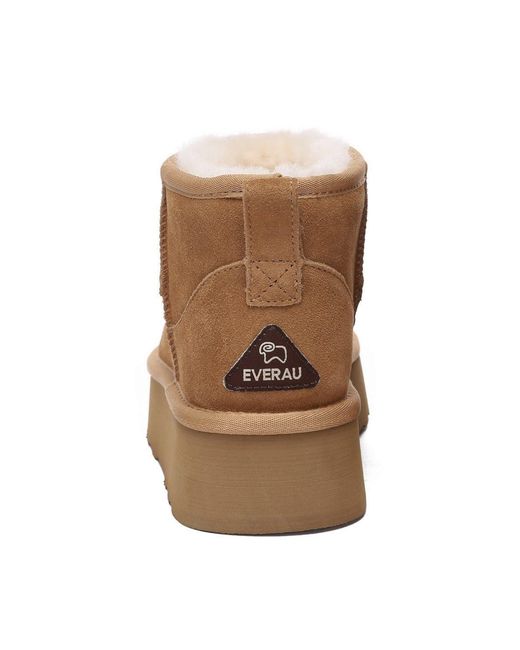 EverAu Australia Brown Heron Ultra Mini Platform Boots