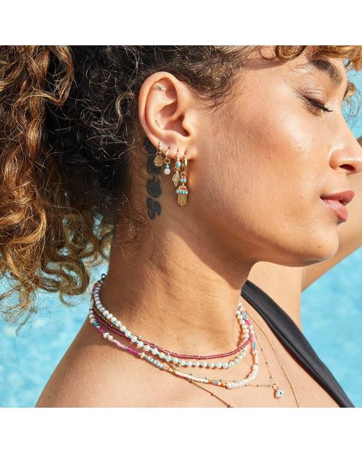 Zohreh Metallic Limited Edition Aztec Earring Charm 9K