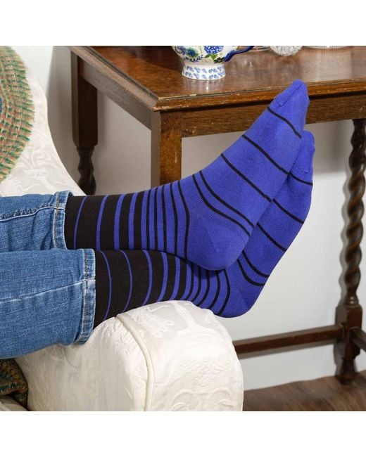 Peper Harow - Made in England Blue Socks Bundle for men