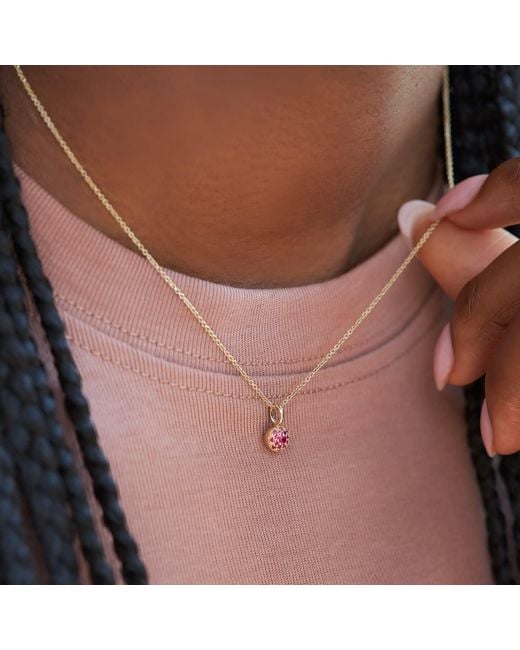 Dinny Hall Metallic Ruby Bon Bon Pendant