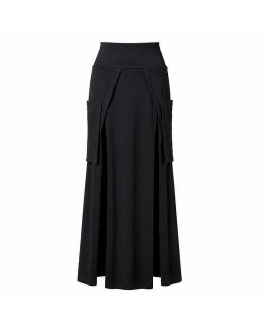 Yogi8Apparel Black Soft Armour Split Skirt