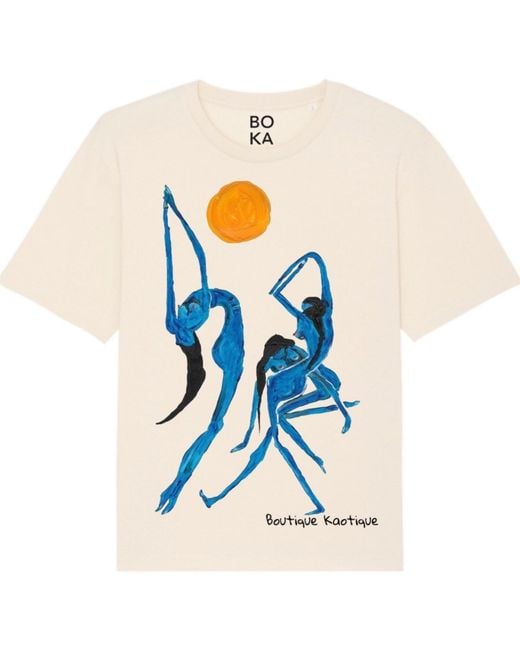 Boutique Kaotique Blue Full Moon Party Organic Cotton Tee