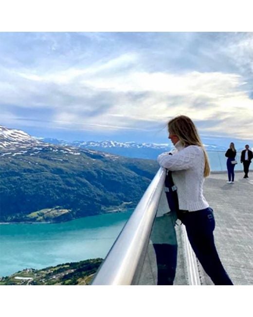 tirillm White Celina Cable Knitted Pullover