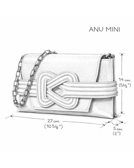 Gráinne Maher Brown Anu Mini Eel Clutch Sandstorm
