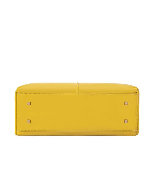Mkf Collection - J'omor Yellow Yareli Tote Bag With Mini Bag- 2-Piece Set