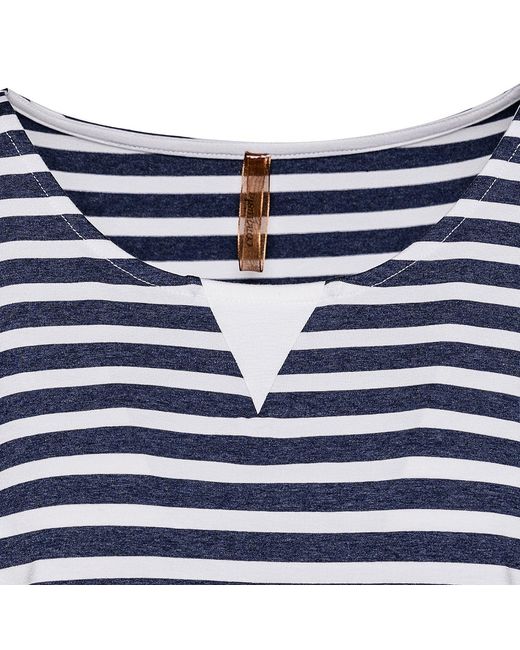 Conquista Blue Striped Top