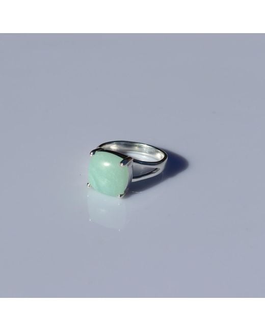 FV Jewellery Green La Stèle Amazonite Square Ring