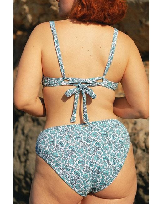 Aqva Swimwear Blue Print Jondal Bikini Bottom