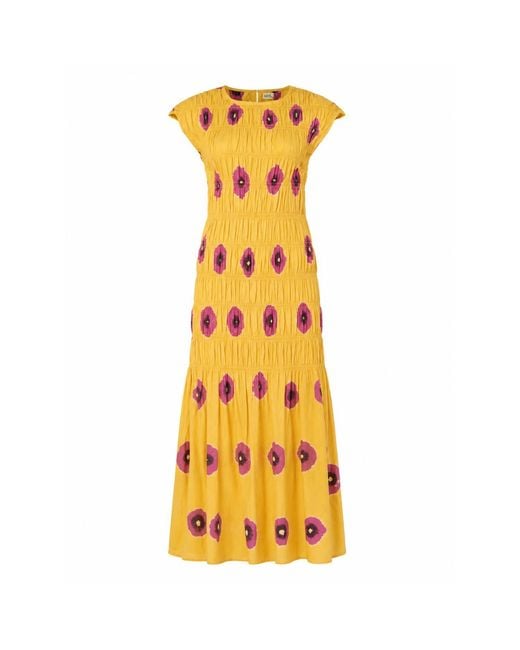Par Y Escala Sl Yellow Jamu Bee Dress