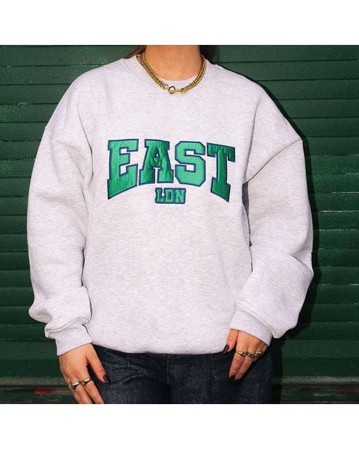 Hoops + Chains LDN Gray East Ldn Sweatshirt