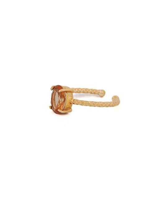 Ebru Jewelry Metallic Citrine Gemstone Abundance Ring